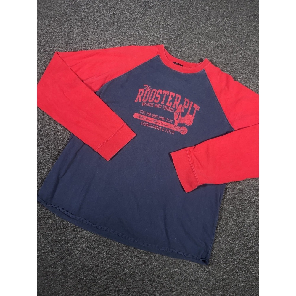VTG Y2K Abercrombie & Fitch Rooster Pit After Hours Bar League Graphic Shirt XL